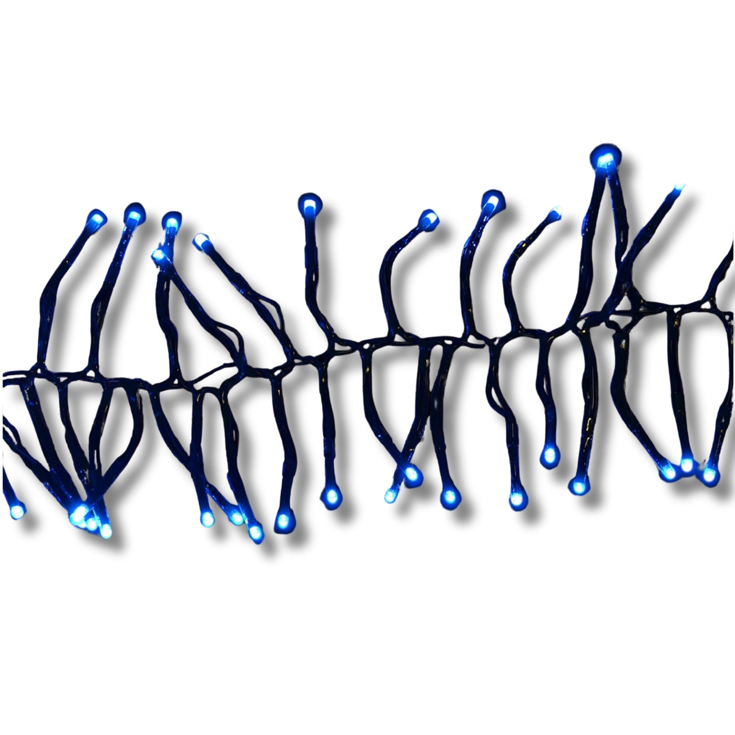 Holiday Bright Lights Indoor/Outdoor 6.8' 250L Twinkling Cluster Rice Lights Connectable - Blue