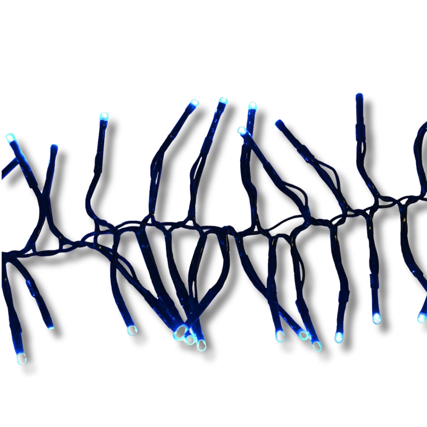 Holiday Bright Lights Indoor/Outdoor 12.3' 500L Twinkling Cluster Rice Lights Connectable - Blue