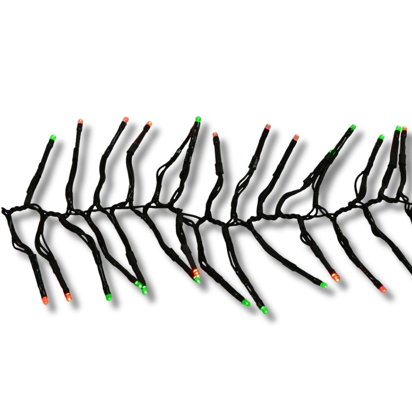 Holiday Bright Lights Indoor/Outdoor 12.3' 500L Twinkling Cluster Rice Lights Connectable - Red & Green