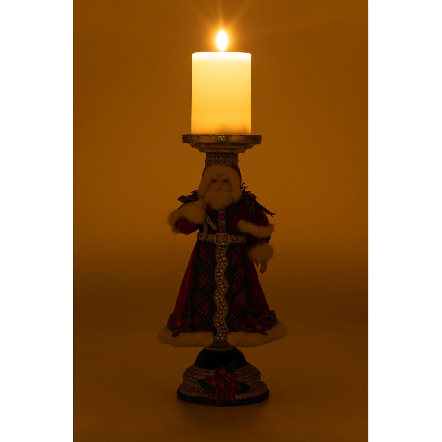 Katherine's Collection 2024 Holiday Magic Santa Candleholder, 13.5-Inch