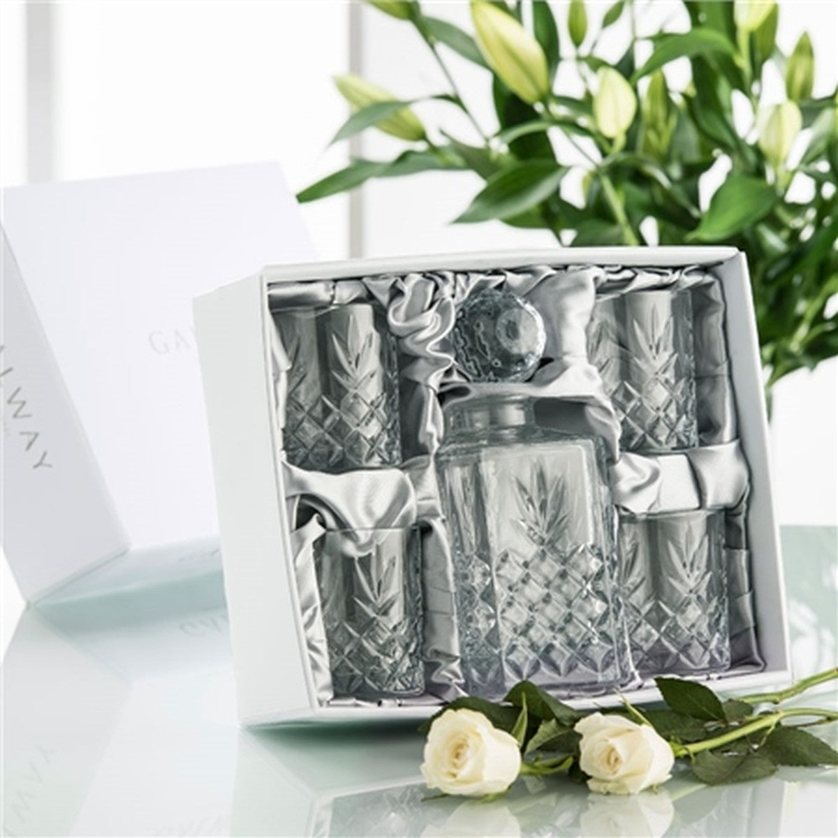 Galway Renmore Decanter Set, Glass