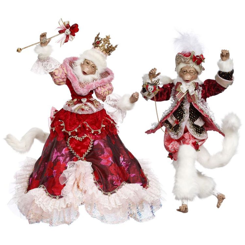 Mark Roberts Spring 2022 Monkey in Love Figurines, Assortment of 2
