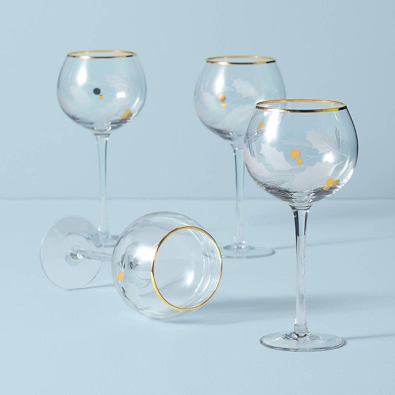 Lenox Holiday Gold Balloon Glass, Set of 4 – Lijo Décor