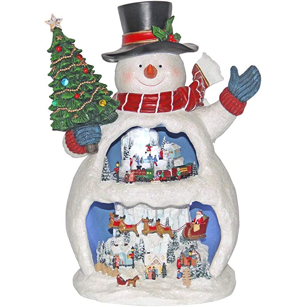 Musicbox Kingdom Big Snowman Plays 8 Different Christmas Melodies