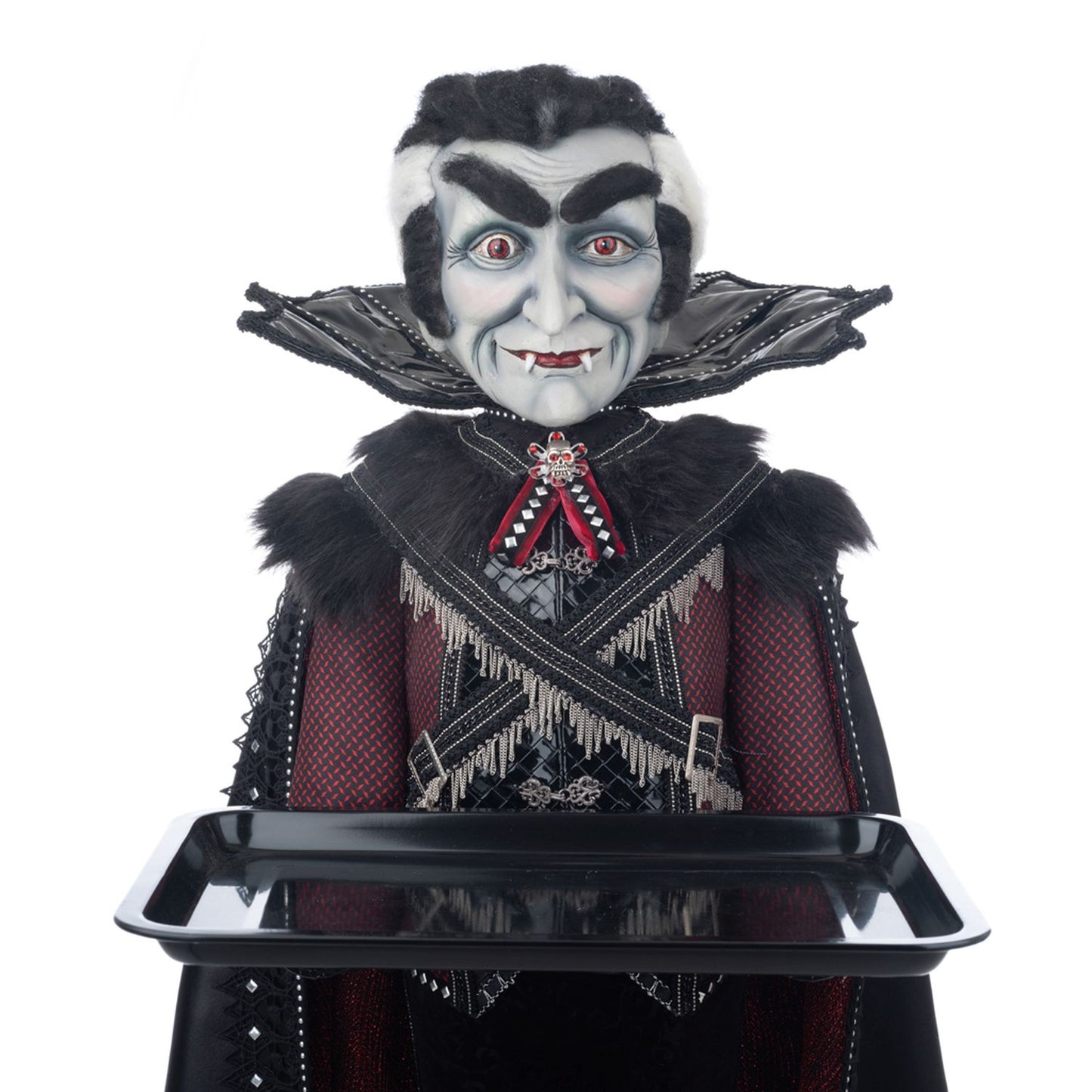 Katherine's Collection Eternal Devotion Count Barry Vonbitten Butler, Red/Black Resin