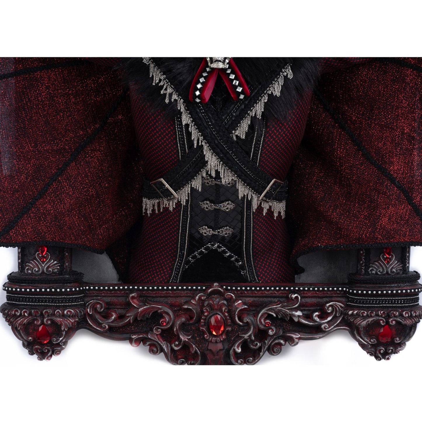 Katherine's Collection 34" Count Blade Vonbitten In Window Wall Piece, Red/Black