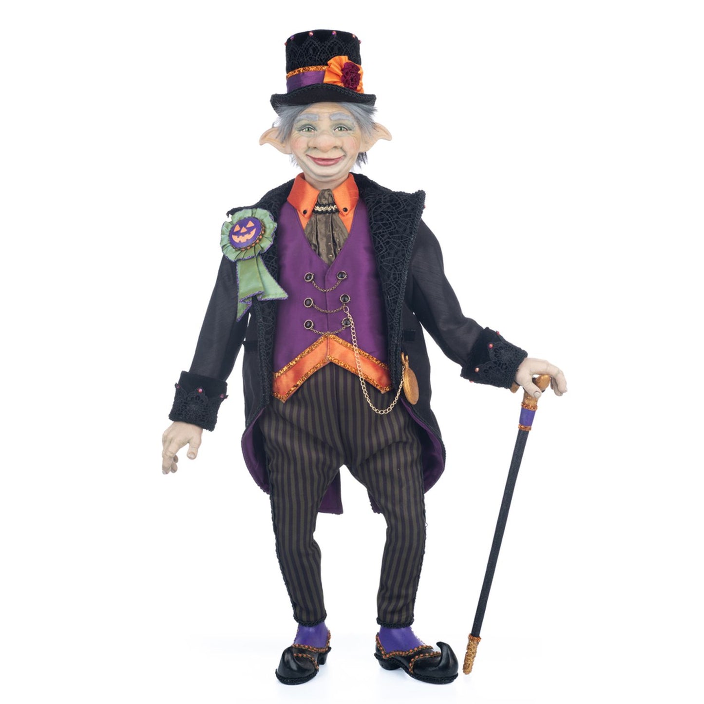 Katherine's Collection 27" Mayor Murphy Of Halloween Hollow Figure, Purple/Black