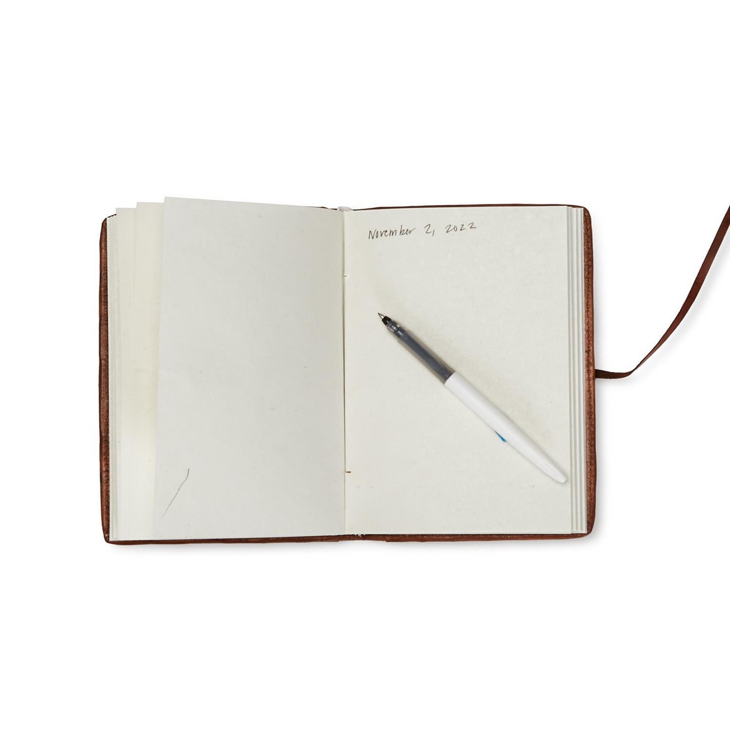 Two's Chestnut Assorted 4 Woven Leather Journal in 2 Sizes w/ Assorted Patterns