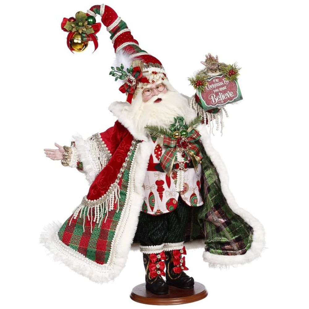 Mark Roberts Christmas 2022 Believe Santa Figurine 23.5 Inches
