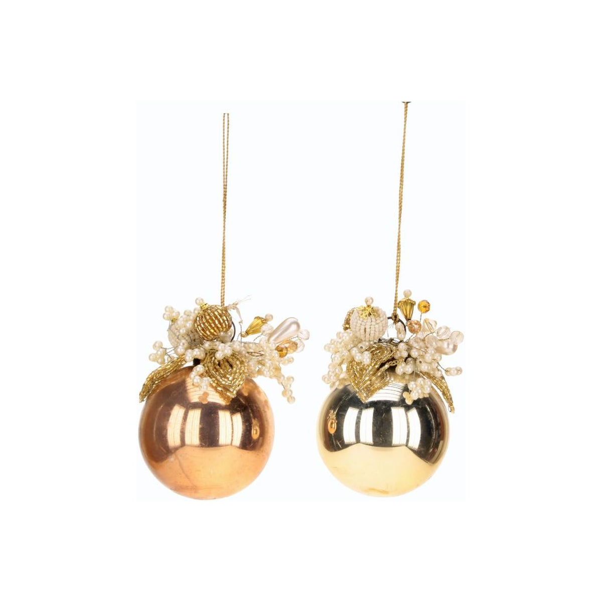 Mark Roberts Christmas 2023 Pearlized Ball Ornament 3.5'', Assortment of 2