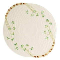 Belleek Group Shamrock Bread Plate, 11.25-Inch, White