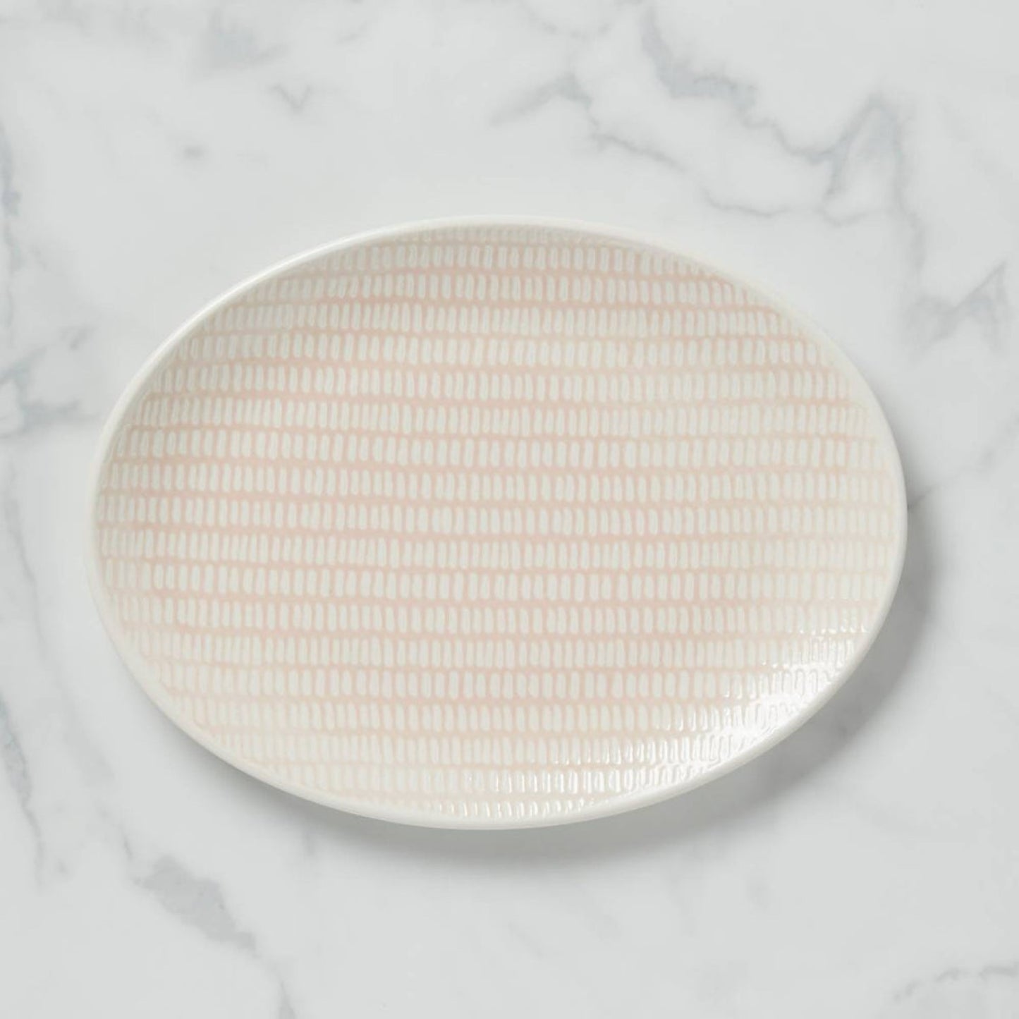 Lenox Textured Neutrals Blush Dobby Platter