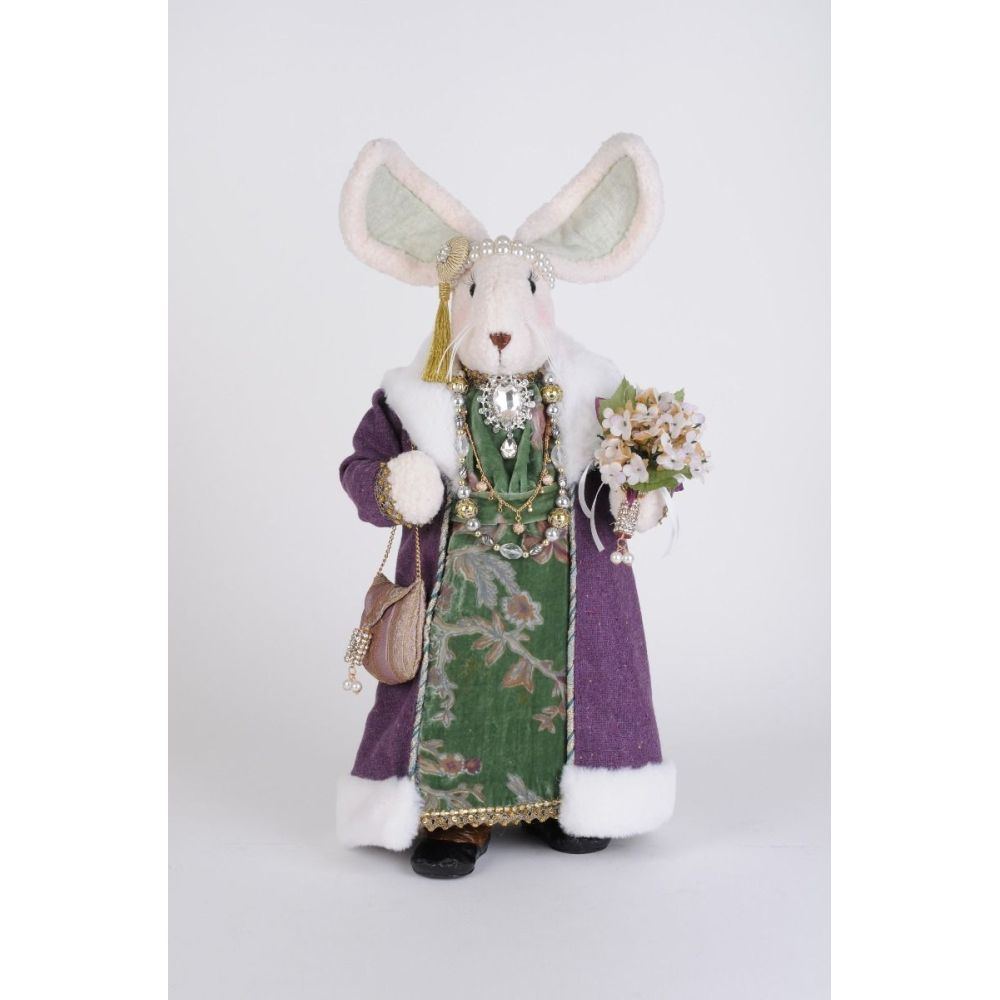 Karen Didion Violet Bunny Figurine 19 Inches