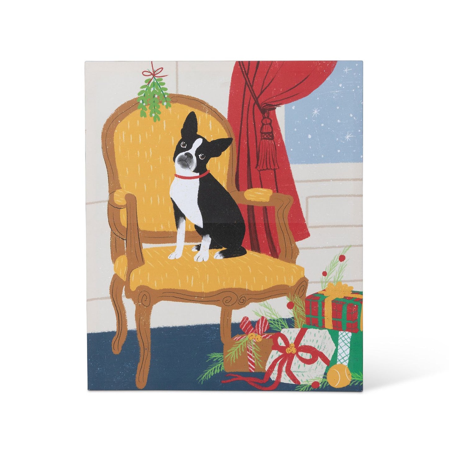 Park Hill Collection Noelle The French Bulldog On Chair Canvas Print