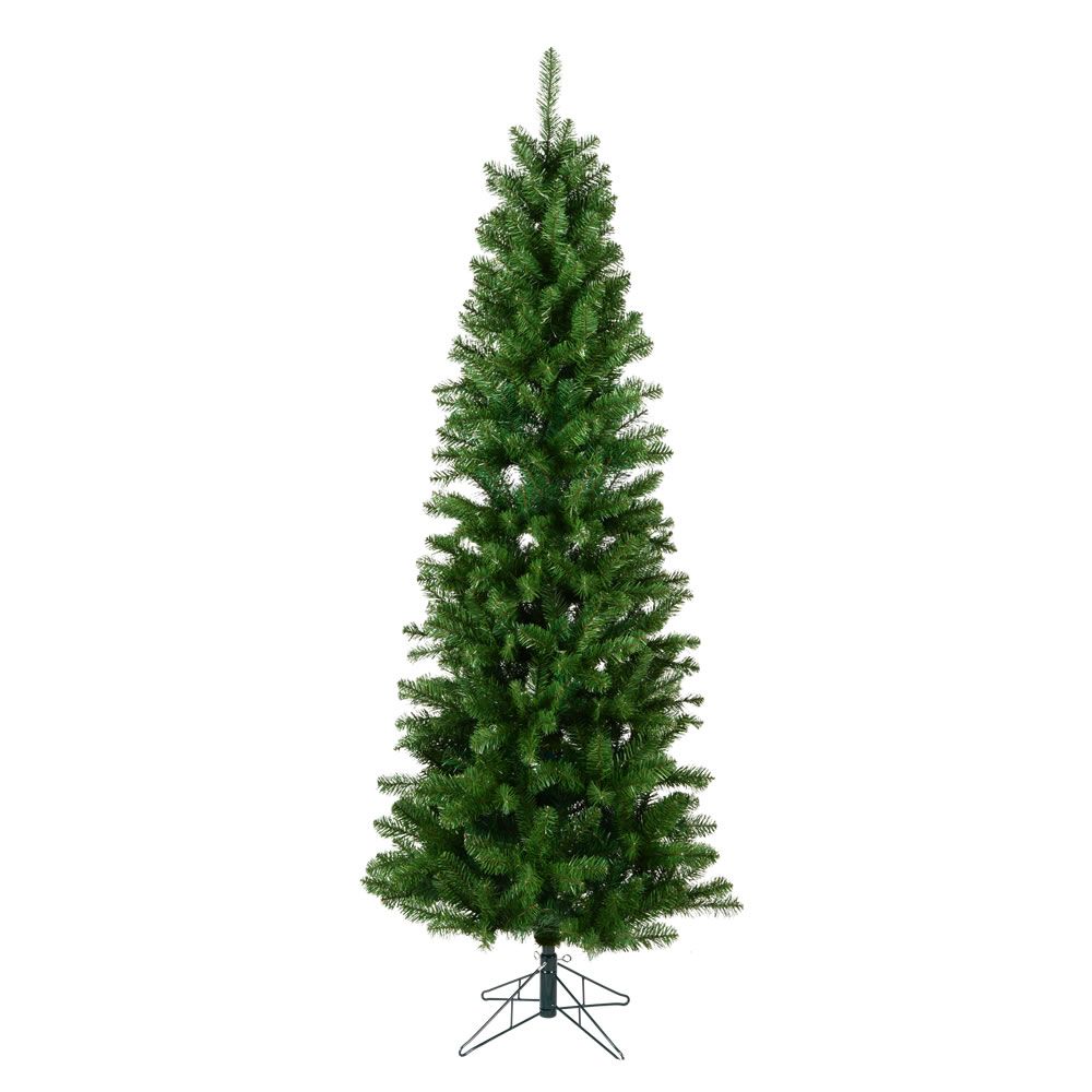 Vickerman Salem Pencil Pine Artificial Christmas Tree, Unlit