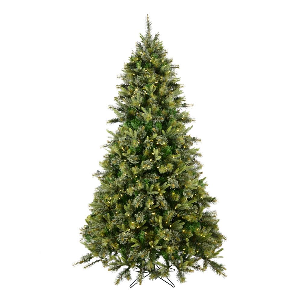 Vickerman Cashmere Pine Artificial Christmas Tree, Warm White LED Lights