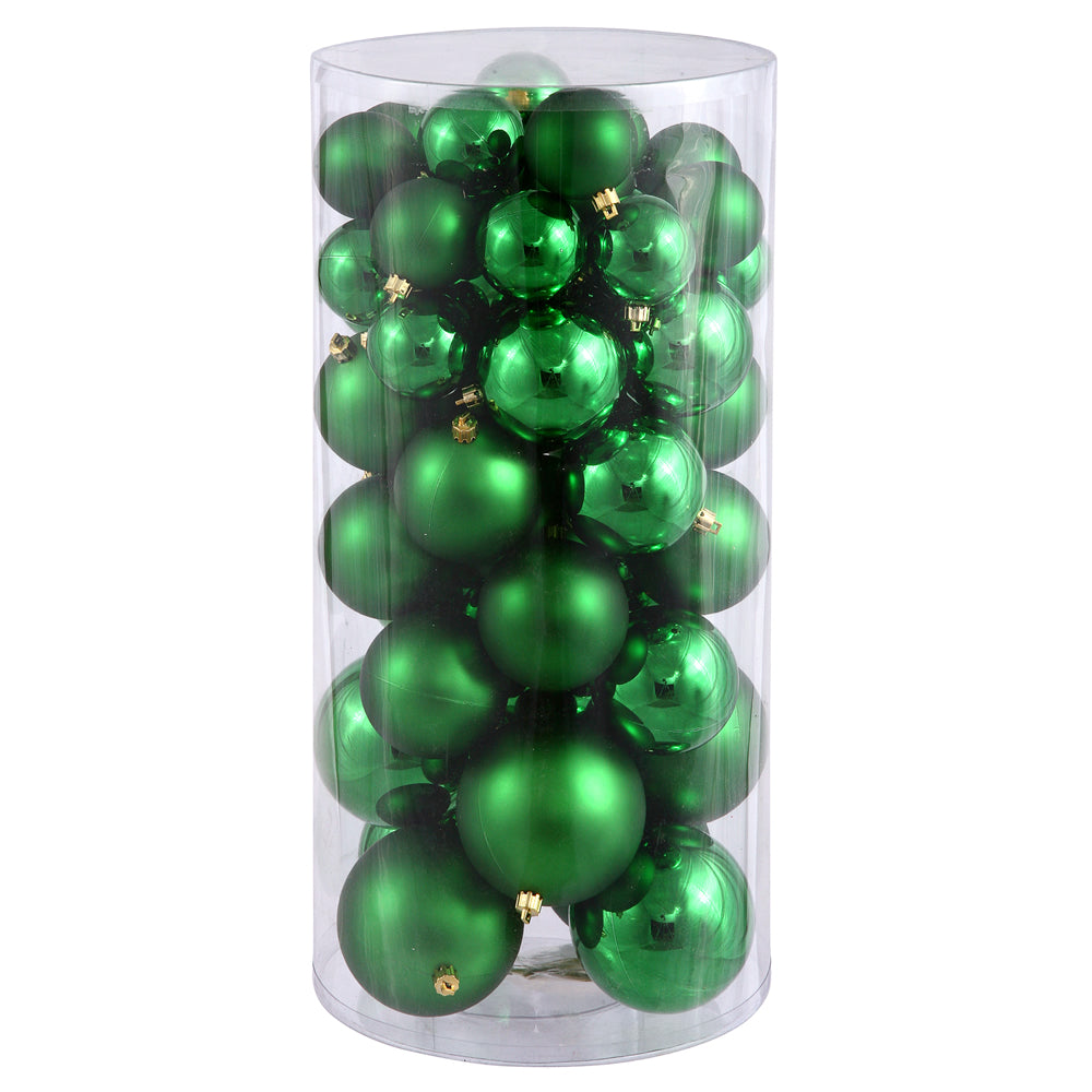 Vickerman 1.5"-2" Shiny And Matte Ball Ornament, 50 Per Box
