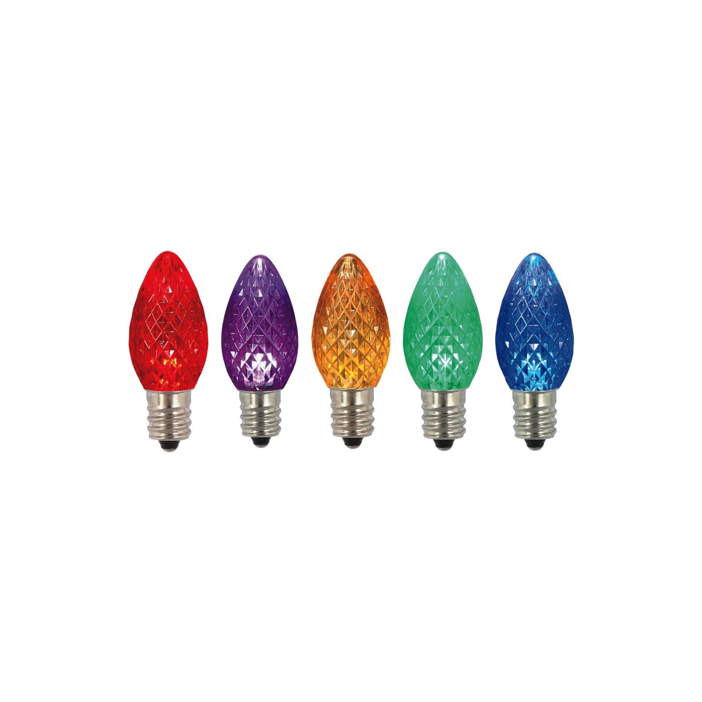 Vickerman C7 Led Faceted Twinkle Bulb, Package Of 25
