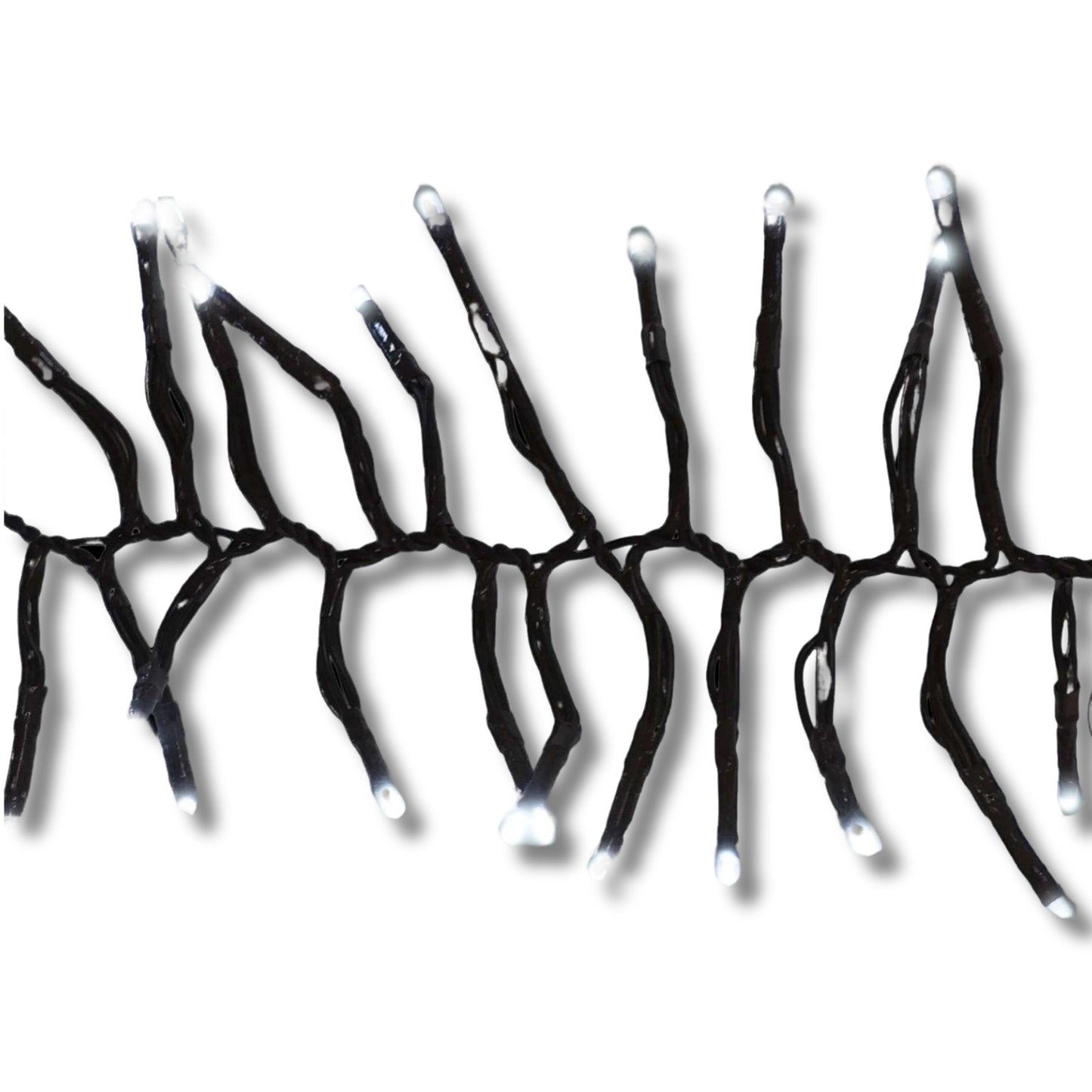 Holiday Bright Lights Indoor/Outdoor 6.8' 250L Twinkling Cluster Rice Lights Connectable - Pure White