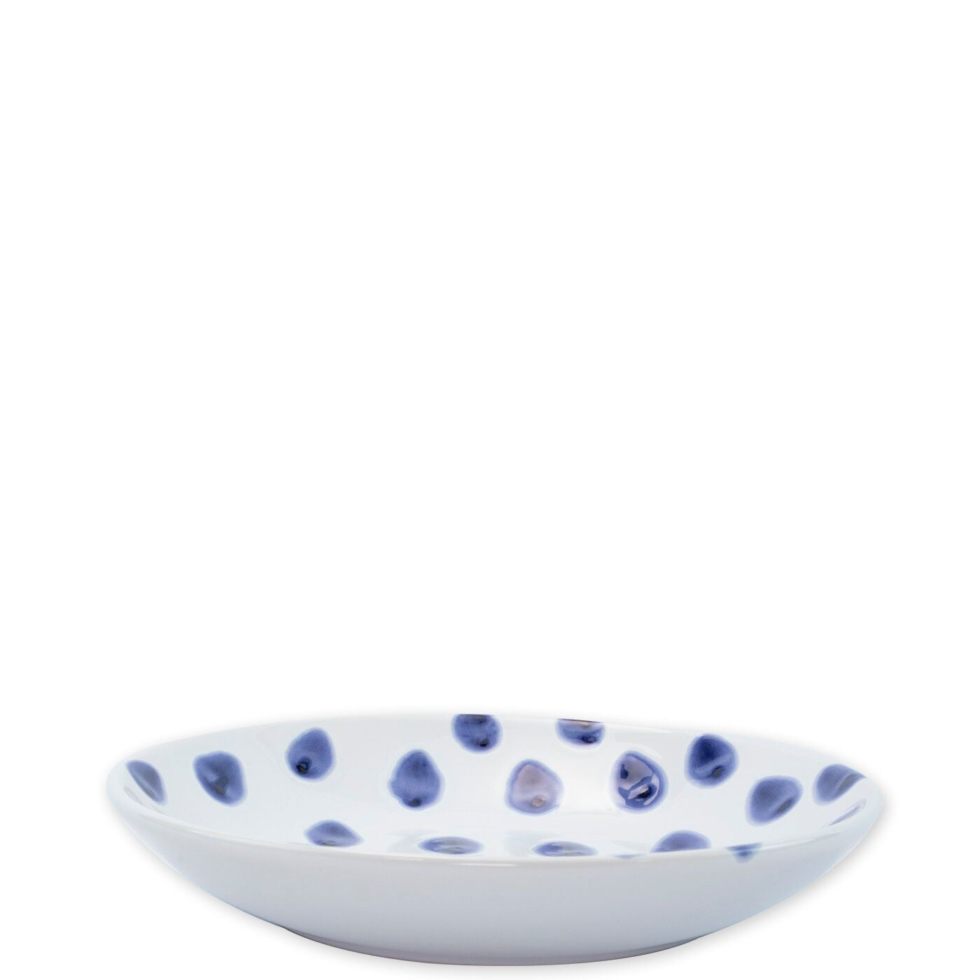 Viva By Vietri Santorini Dot Pasta Bowl, 9.5" Earthenware Dinnerware Dish
