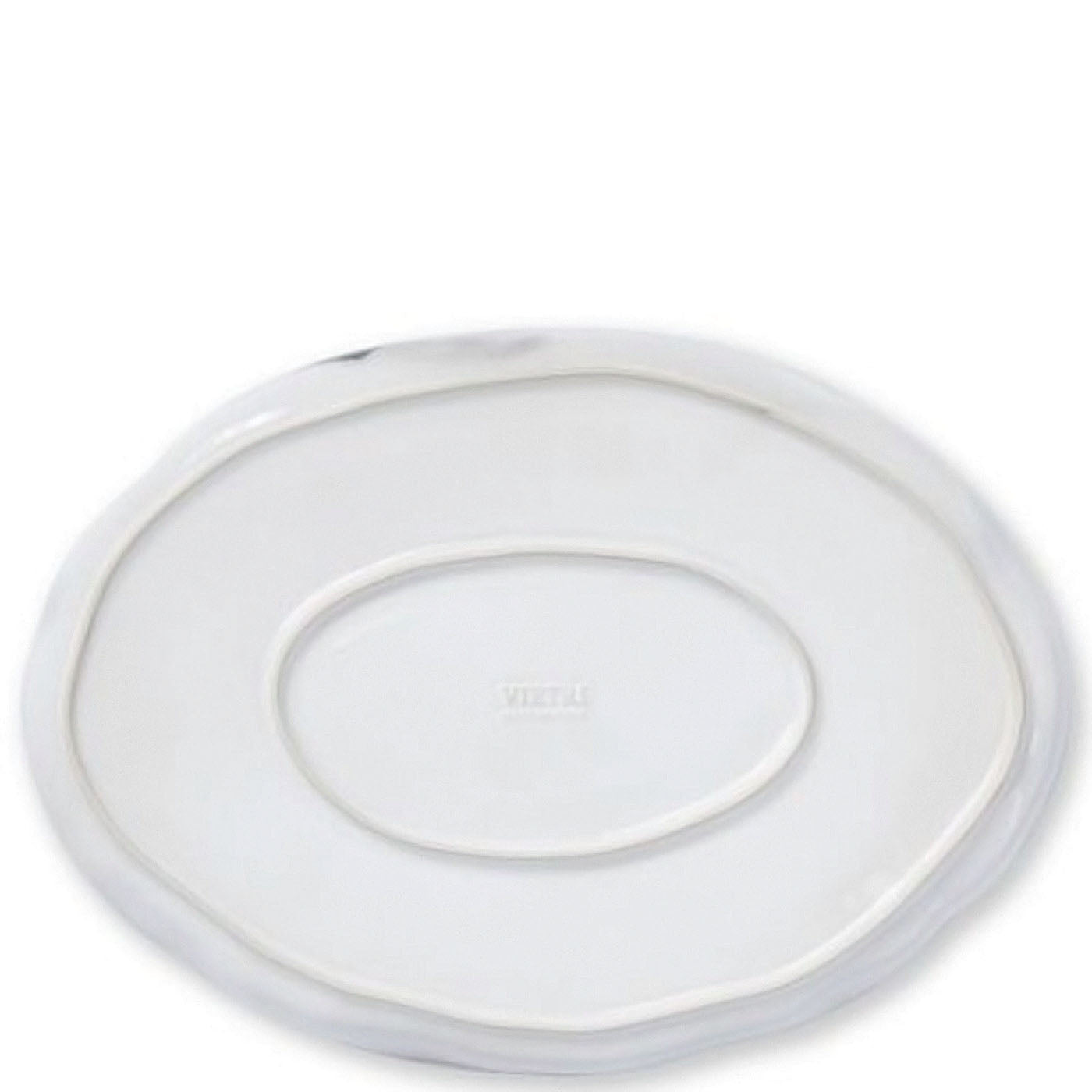 Vietri Aurora Ash Large Oval Platter, Handmade Stoneware Serving Plate