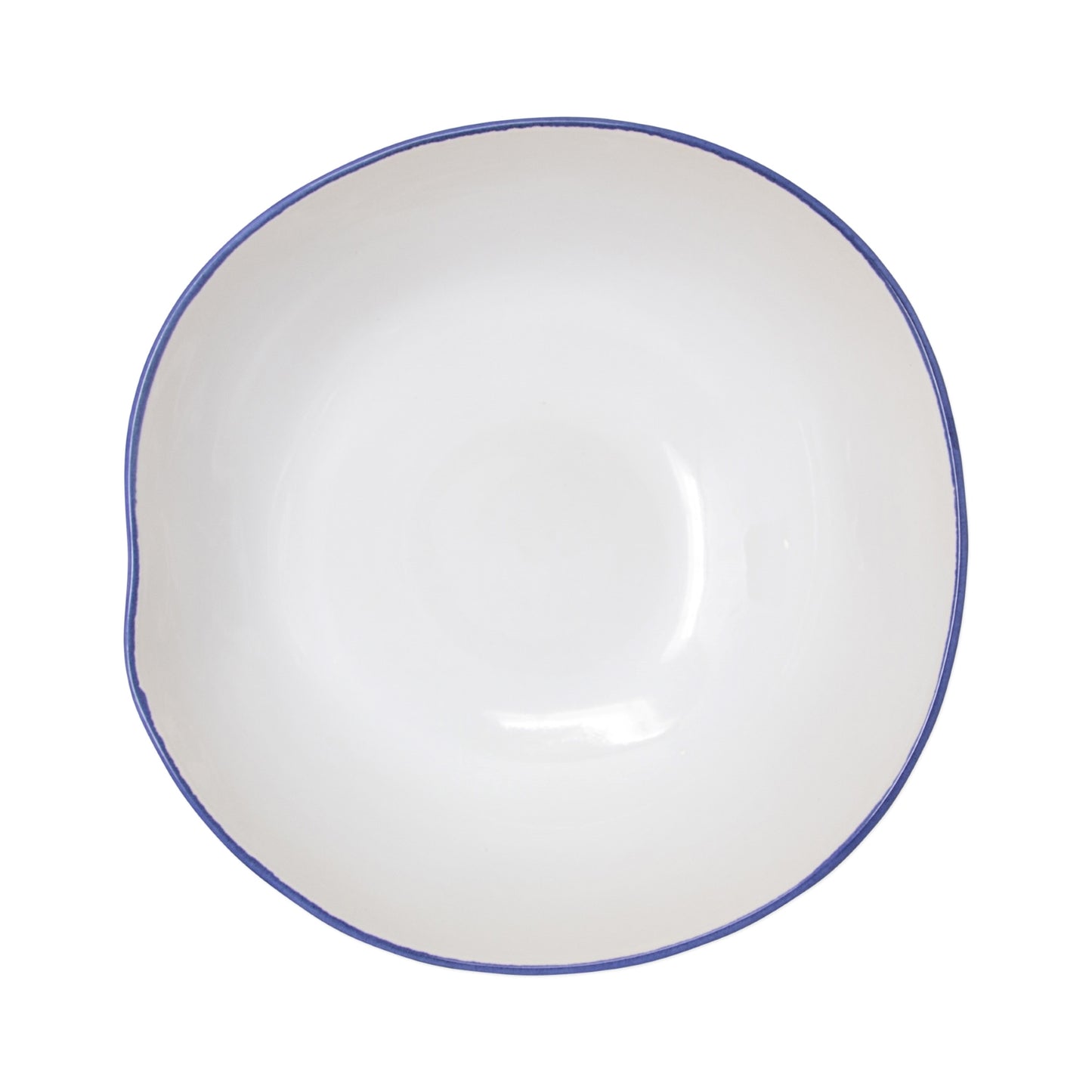 Vietri Aurora Edge Medium Bowl, Stoneware Serveware Dish for Entertaining