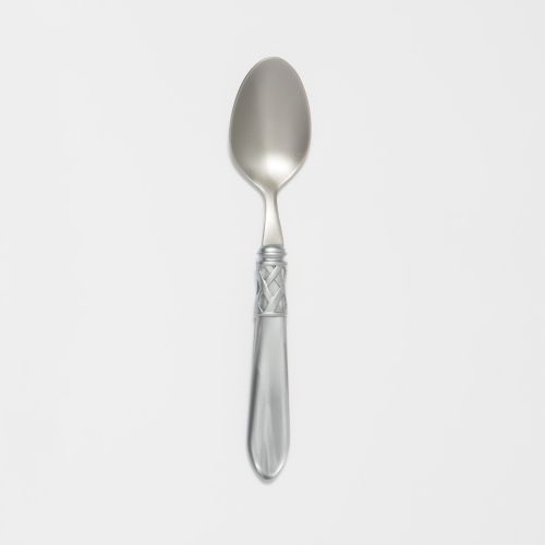 Vietri Aladdin Antique Light Gray Serving Spoon, 18/10 Stainless Steel, 10.25"