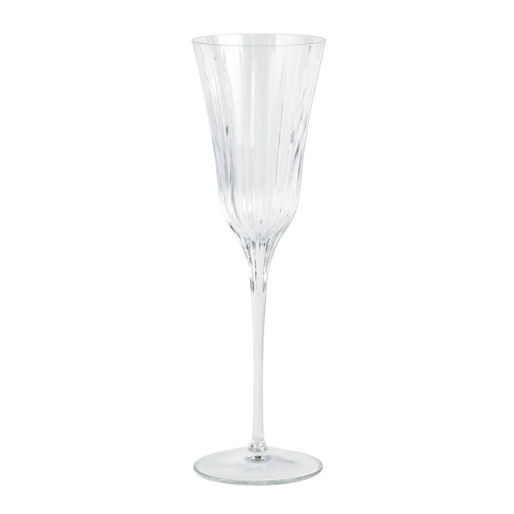 Vietri Natalia Champagne Glass - 9.75"H, 7 oz Italian Toasting Glassware