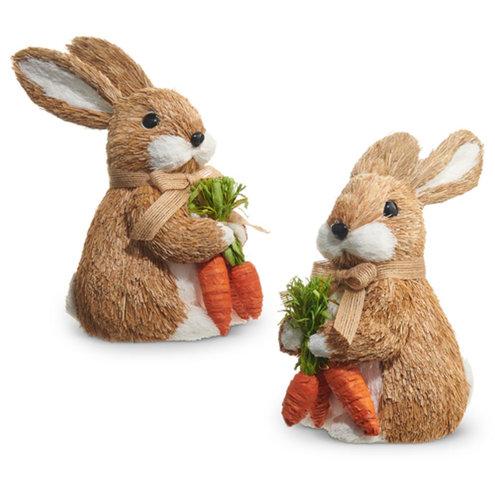 Raz Imports 2024 The Carrot Patch Bunny With Carrots, Asst of 2