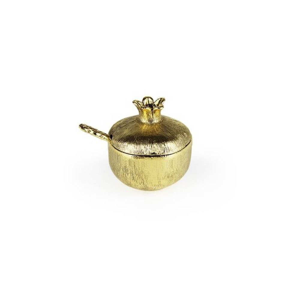 Quest Collection Mini Gold Pomegranate Bowl with Spoon