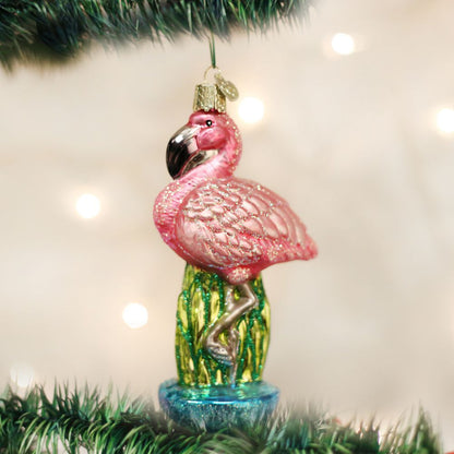 Old World Christmas Flamingo Ornament