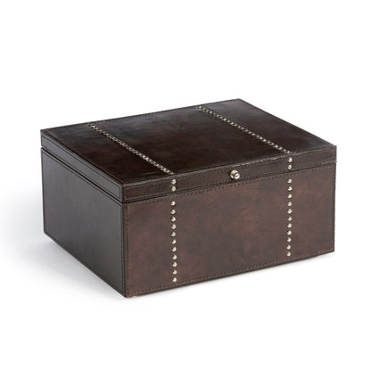 Park Hill Collection Tate Leather Classic Jewelry Box