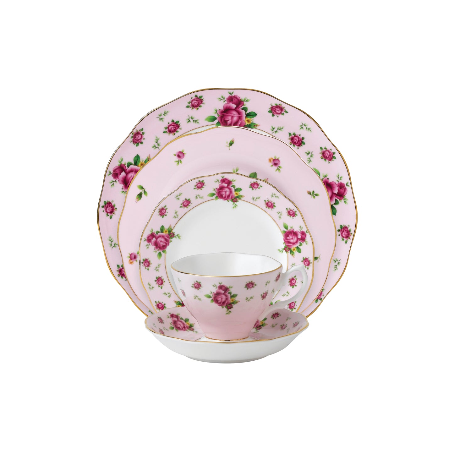 Royal Albert New Country Roses Pink, 5 Piece Set