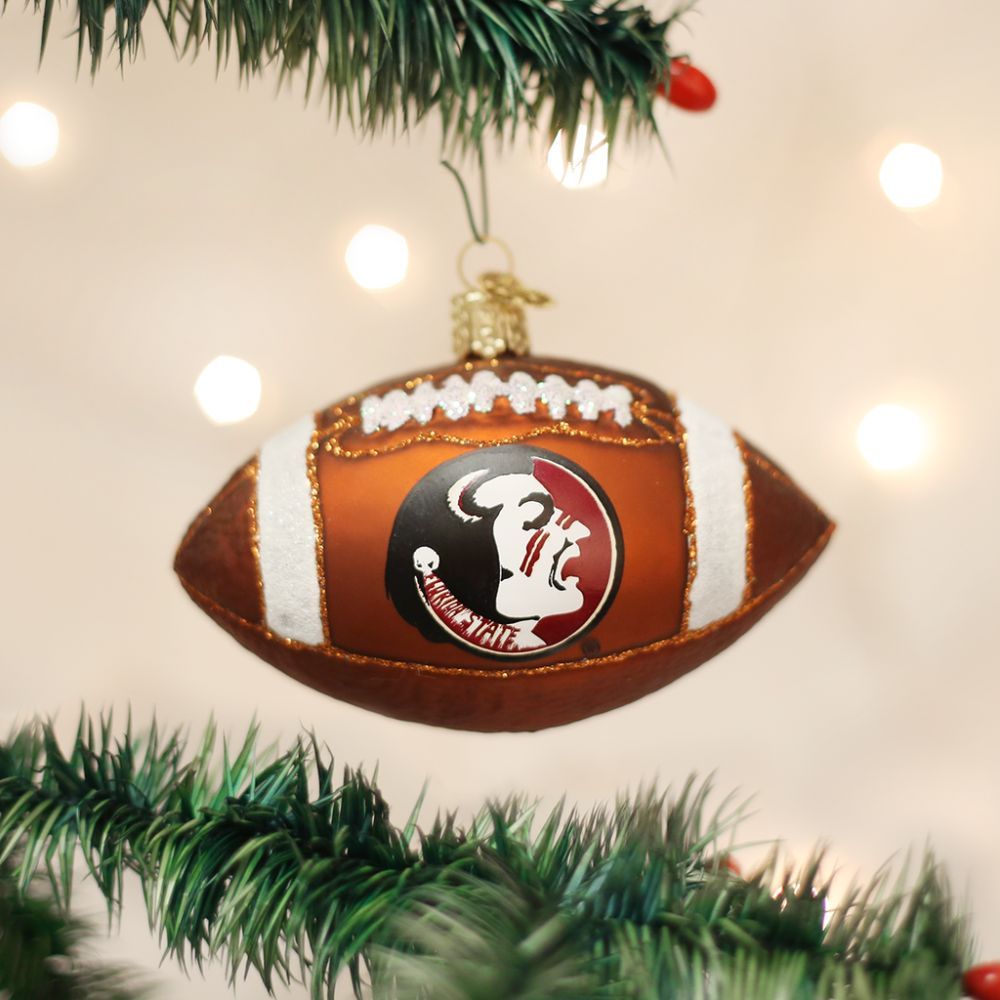 Old World Christmas Florida State Football Ornament