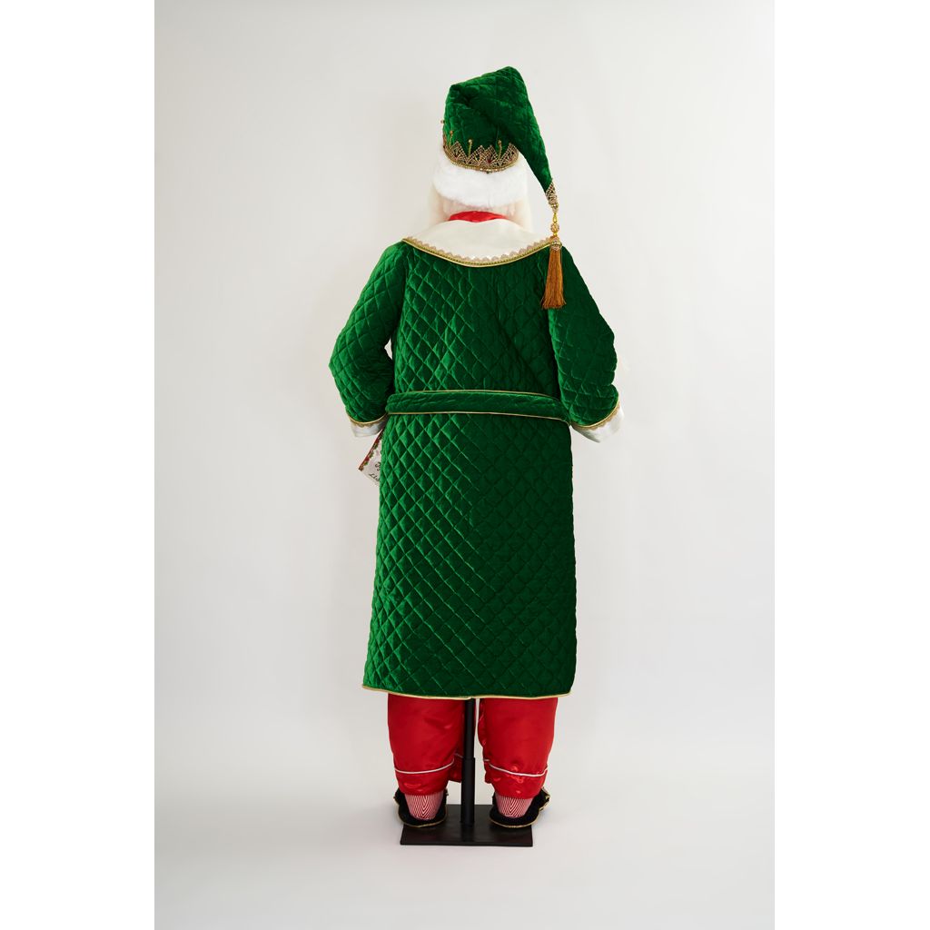 Katherine's Collection 2022 All The Trimmings Good Night Santa Life-Size Doll Green