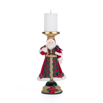Katherine's Collection 2024 Holiday Magic Santa Candleholder, 13.5-Inch