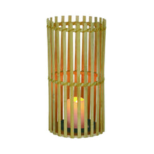 Load image into Gallery viewer, Transpac Bamboo Candle Holder