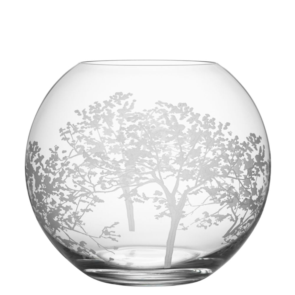 Orrefors Organic Round Vase, Crystal