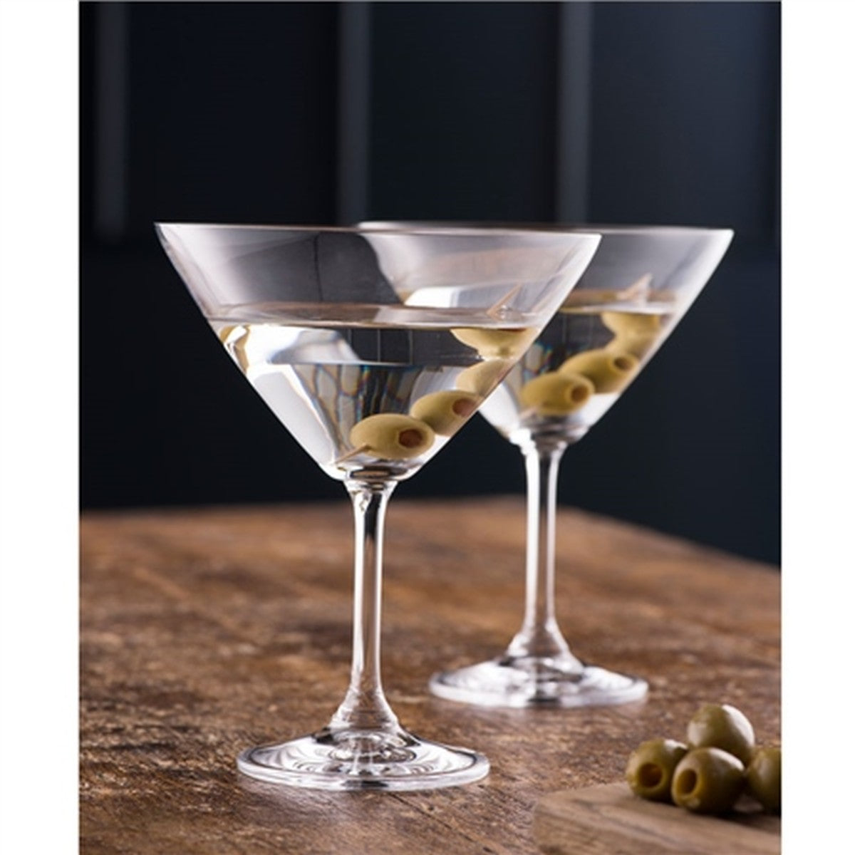Galway Elegance Martini/Cocktail Glass Pair, Clear, Glass