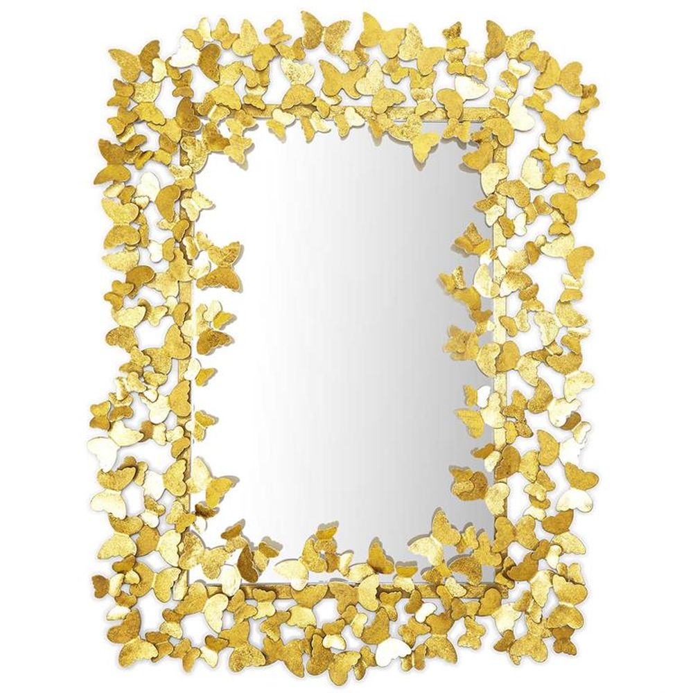 Two's Company Tozai Golden Butterfly Wall Mirror