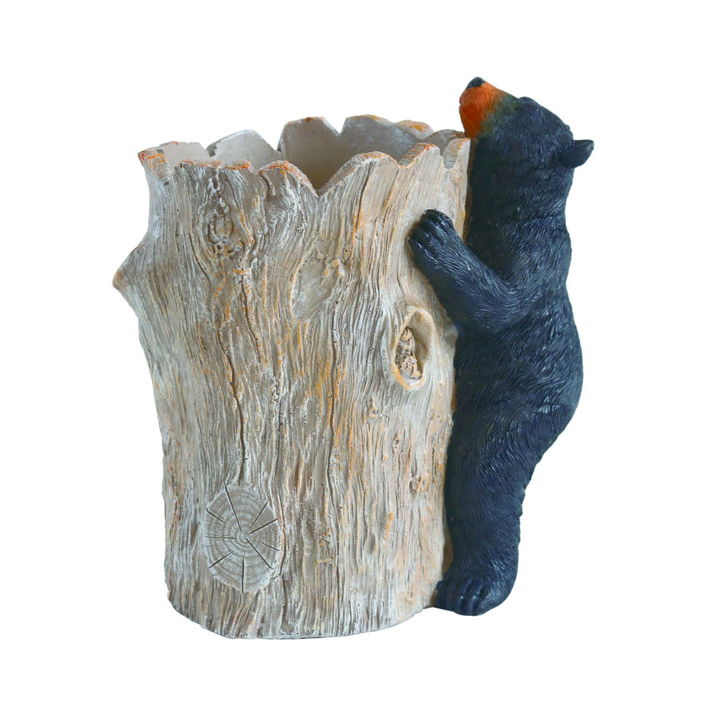 Transpac Resin Black Bear Container