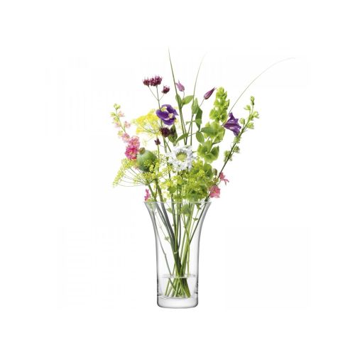 LSA International Flower Flared Bouquet Vase, Clear