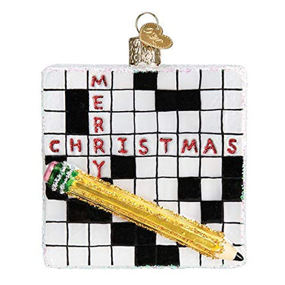 Old World Christmas Crossward Puzzle Ornament