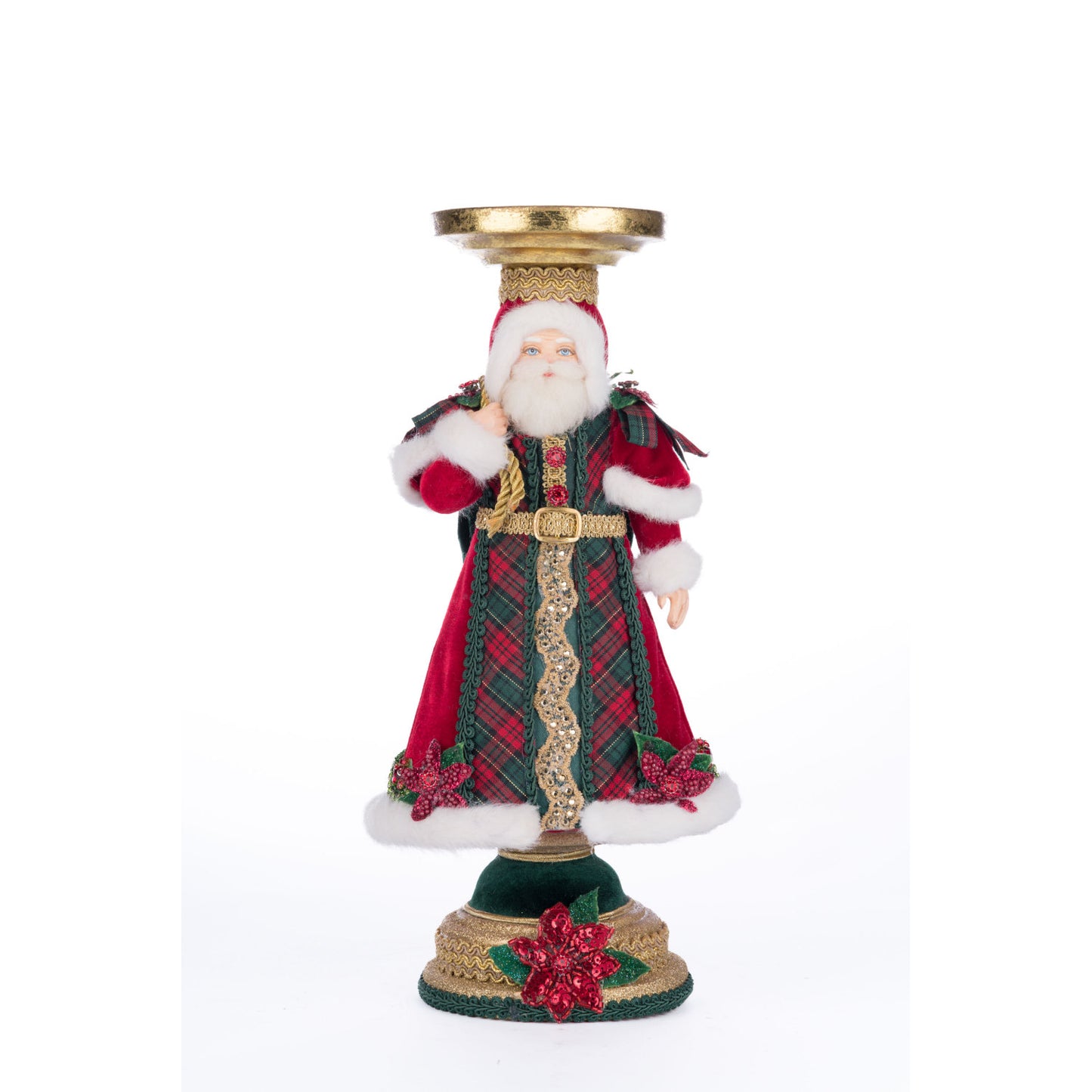 Katherine's Collection 2024 Holiday Magic Santa Candleholder, 13.5-Inch