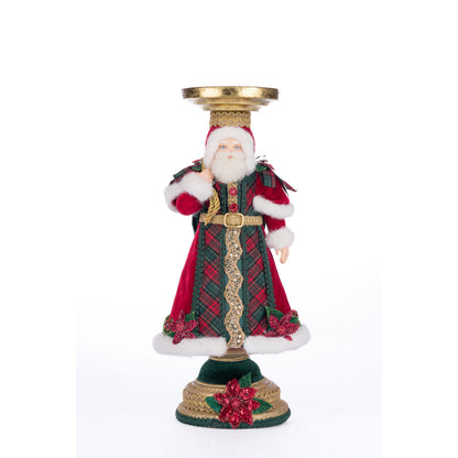 Katherine's Collection 2024 Holiday Magic Santa Candleholder, 13.5-Inch