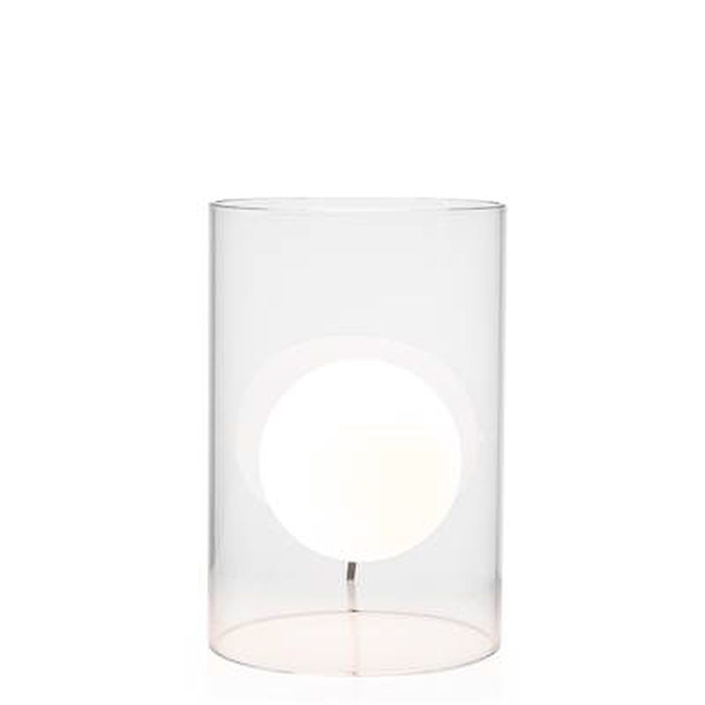 Torre & Tagus Floating Orb Table Lamp, Clear, Glass