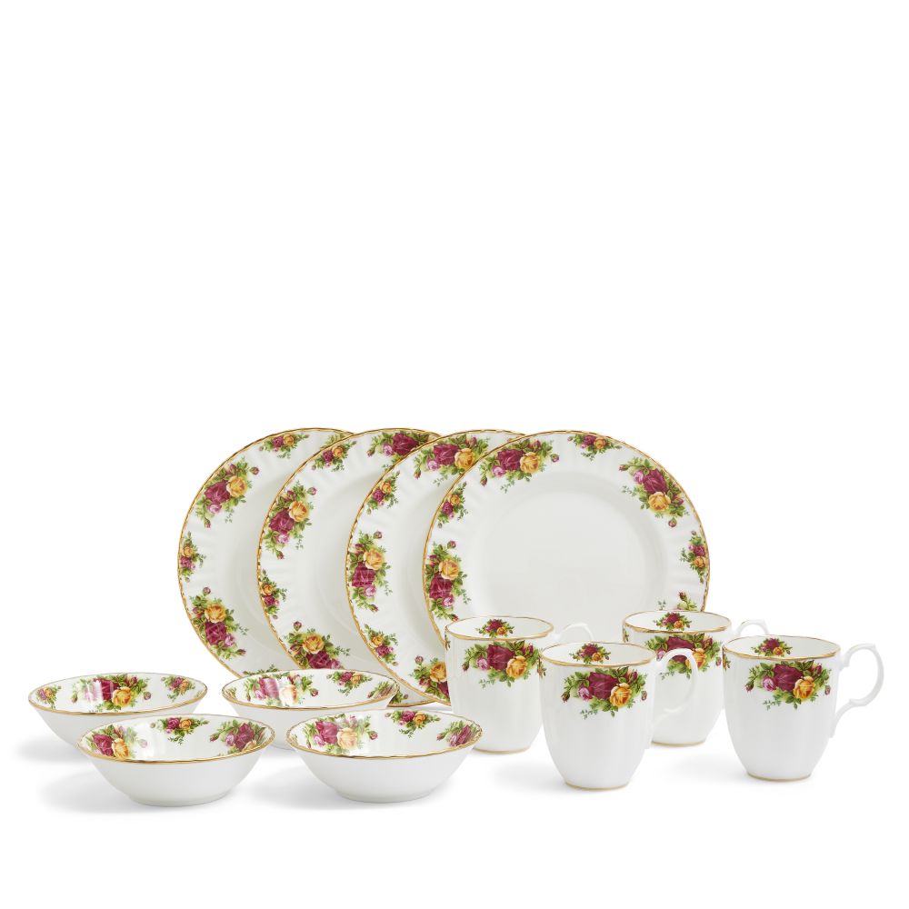 Royal Albert Old Country Roses Breakfast Set, 12 Pieces