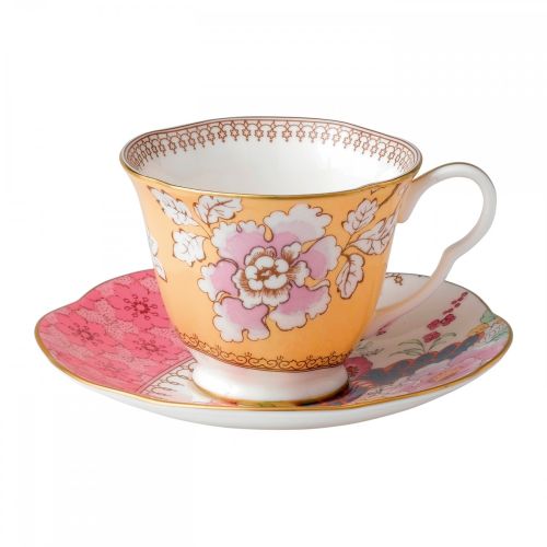 Wedgwood Butterfly Bloom Teacup & Saucer Set Floral Bouquet