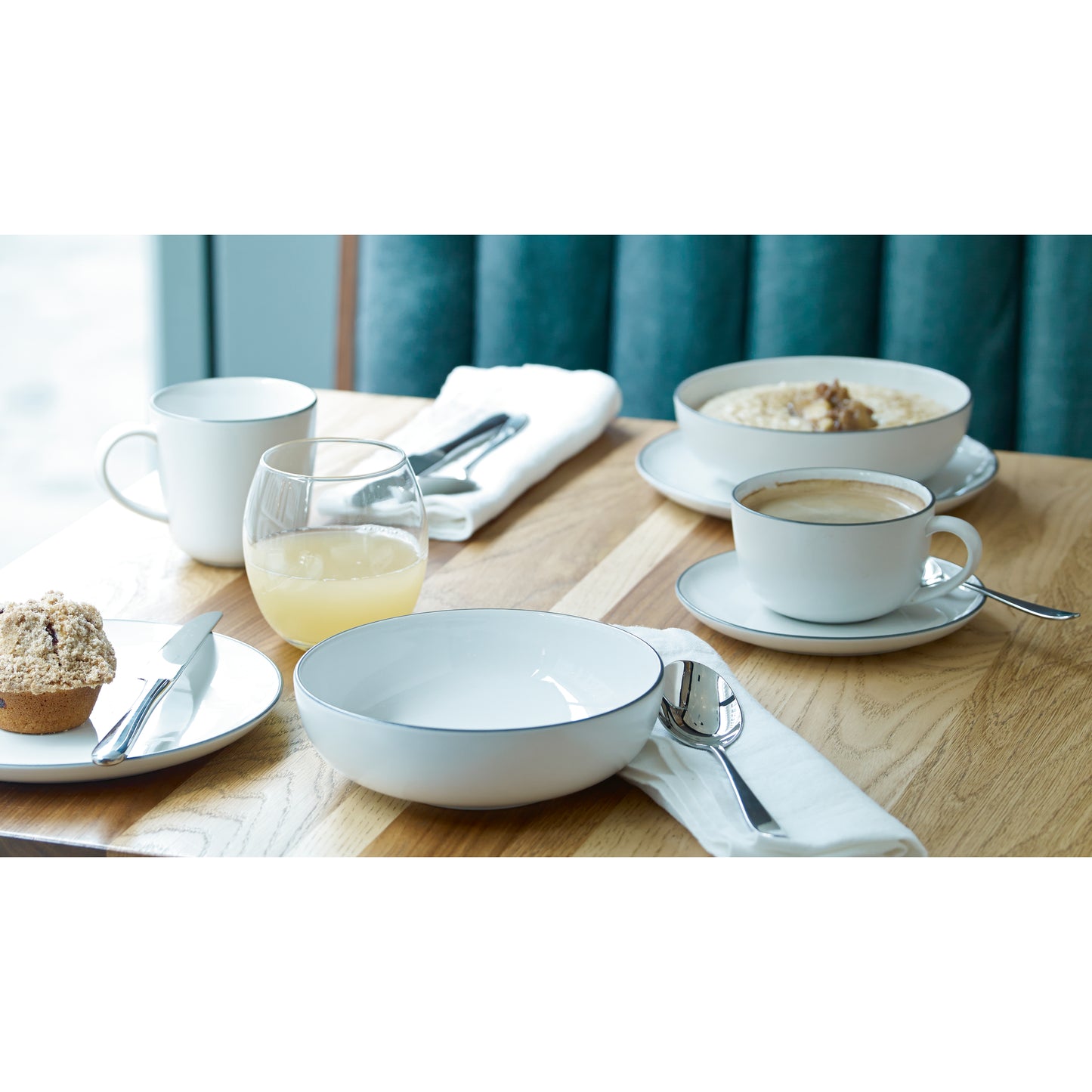 Royal Doulton Gordon Ramsay Bread Street Kitchen Dinnerware Set White, 16 Piece Set