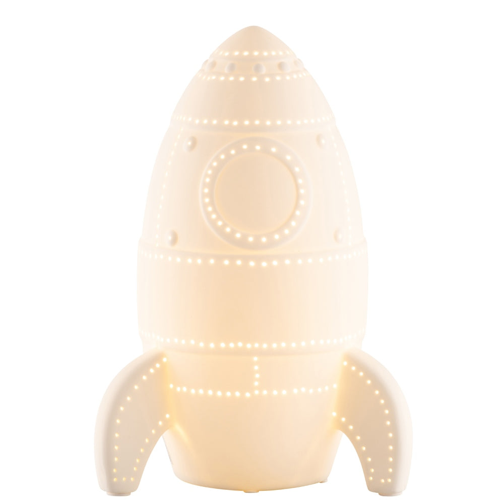 Belleek Rocket Luminaire, 13" x 5" x 5"